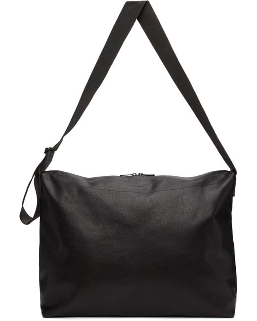 Lemaire Black Large Folio Bag for men