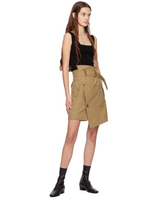 DRAE Black Trench Miniskirt