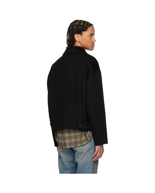 Acne Black Cashmere Jacket for men