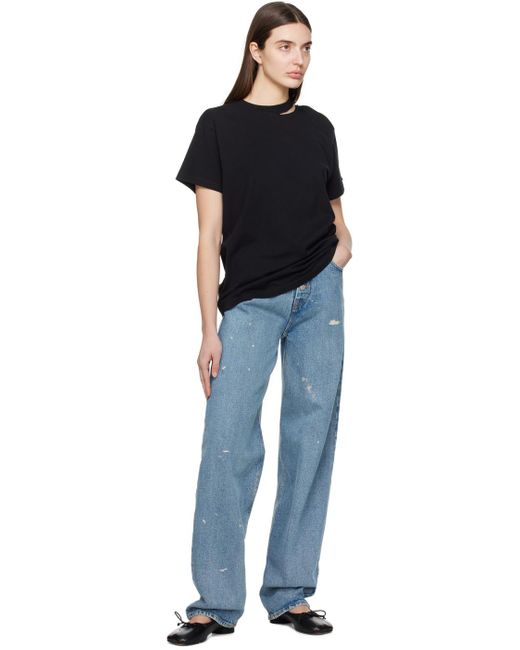 MM6 by Maison Margiela Blue Loose-fit Jeans