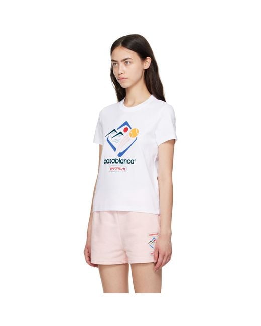 Casablanca Pink Montagne Sportif T-Shirt