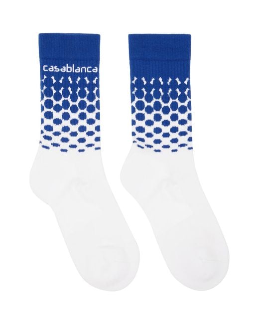 Casablanca Blue Beyond Destiny Gradient Socks for men