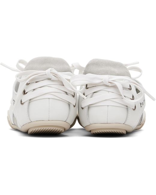 Acne Black Leather Lace-Up Sneakers for men