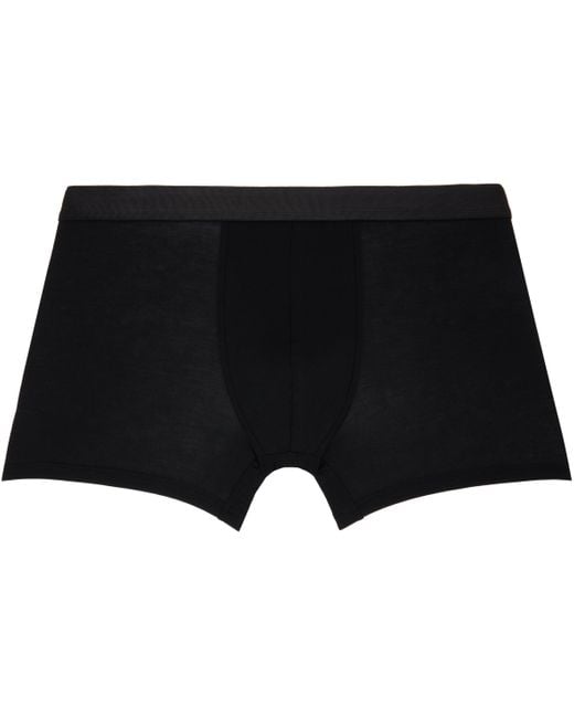 CDLP Black Three-Pack Moisture-Wicking Boxer Briefs for men