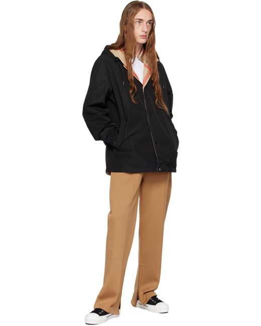 Pantalon de survêtement brun à garniture à carreaux Burberry pour homme en  coloris Neutre | Lyst