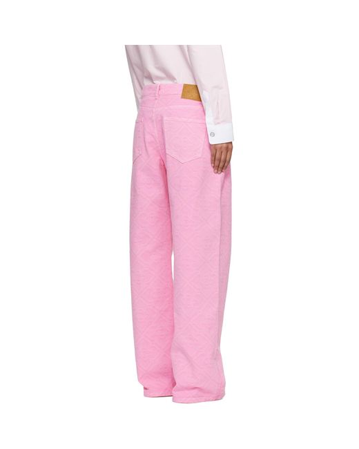 Casablanca Pink Monogram Jeans