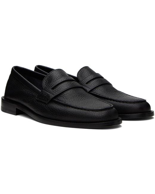 Manolo Blahnik Black Perry Loafers for men