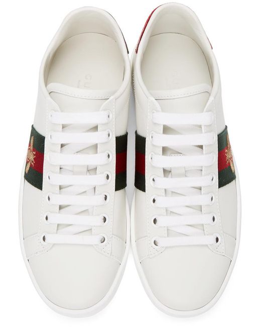 Gucci Black Embroidered Bee Ace Sneakers