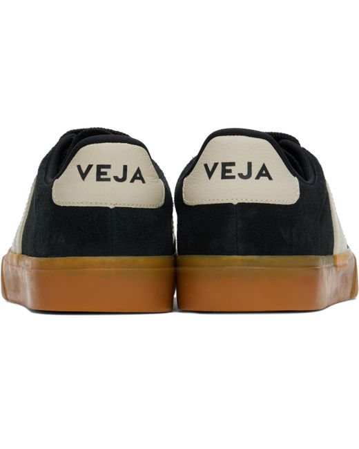 Veja Black Campo Bold Suede Sneakers for men