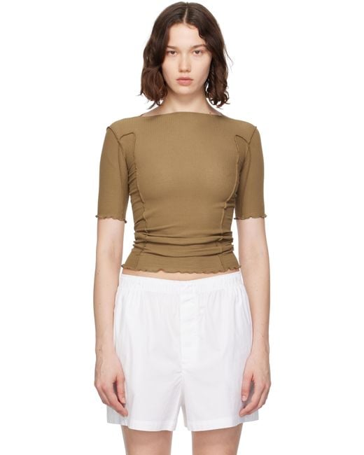 Baserange Women's Tan Omato 3/4 T-Shirt