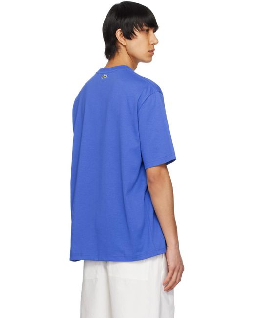Lacoste Blue Loose-Fit T-Shirt for men