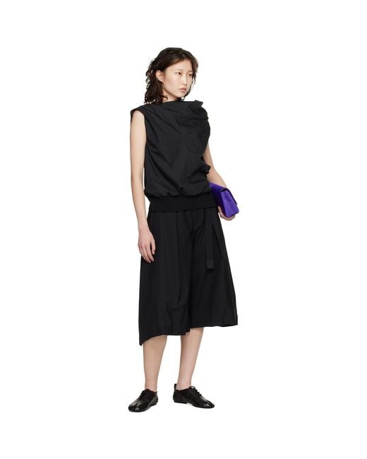 Sacai Black Poplin Blouse