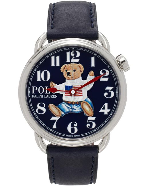 メンズ Polo Ralph Lauren ネイビー Bear Sitting 腕時計 ブルー | Lyst