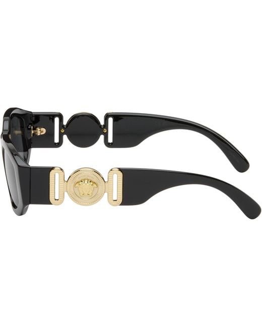 Versace Gray Medusa Biggie Sunglasses for men