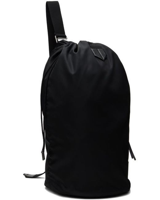 Jil Sander Black Drawstring Bag for men