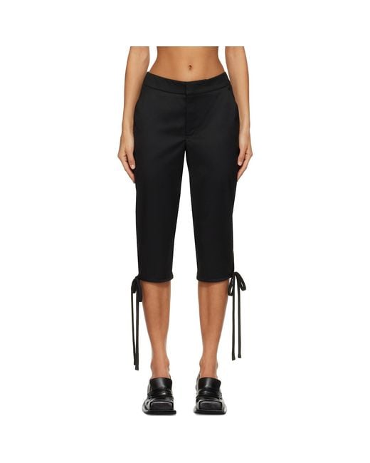 FIDAN NOVRUZOVA Black Ira Capri Trousers