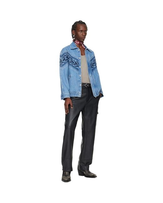 Isabel Marant Blue Julian Denim Jacket for men
