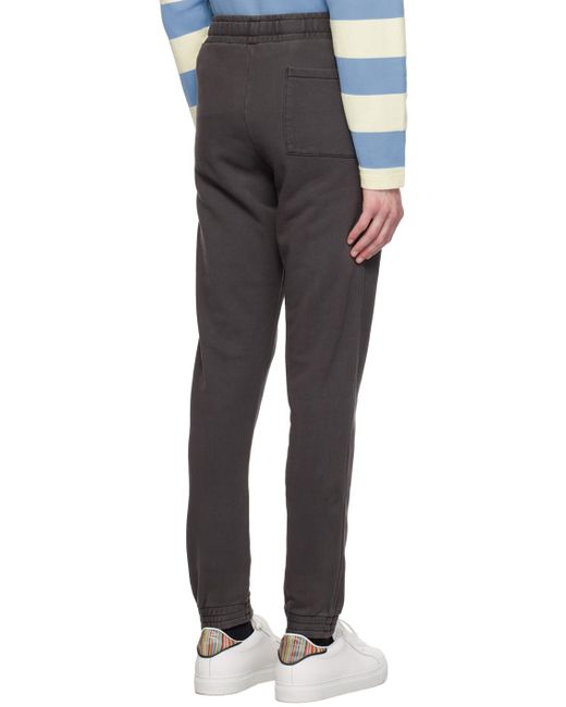 PS by Paul Smith Black Gray Happy Sweatpants for men