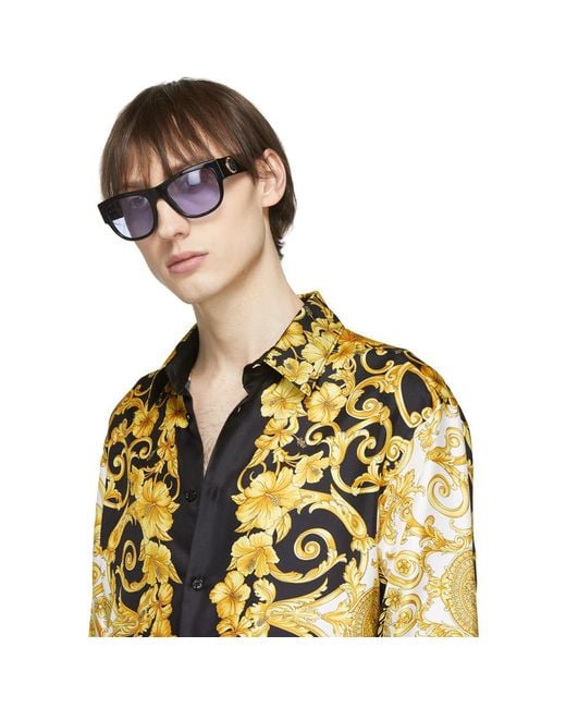 Versace Black Medusa Ares Sunglasses for Men Lyst