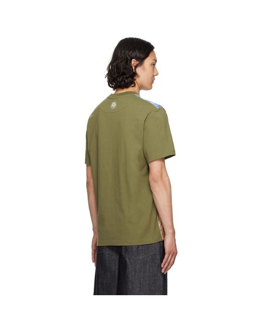 Moncler Genius Multicolor Mercedes-Benz By Nigo Khaki Short Sleeve T-Shirt for men