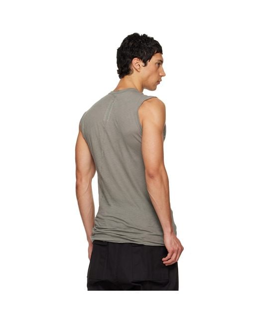 Rick Owens Black Temple Basic Sl Tank Top for men