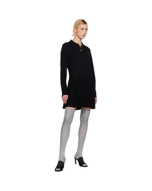 Sandy Liang Black Hague Minidress