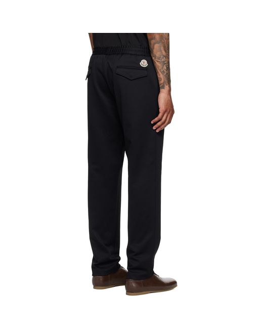 Moncler Black Logo Jogging Trousers for men