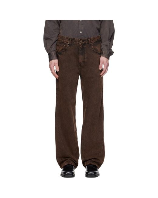 MMIC Brown Bias Shift Jeans for men