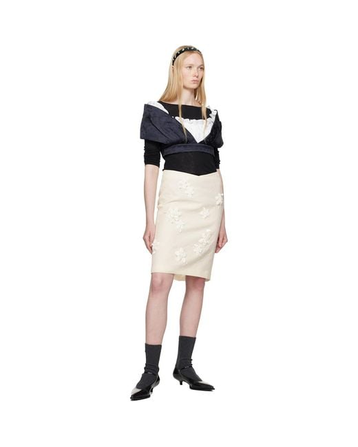 ShuShu/Tong Black Patchwork Short Blouse