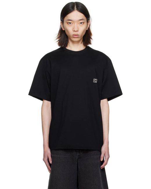 Wooyoungmi Black Drawstring T-shirt for men