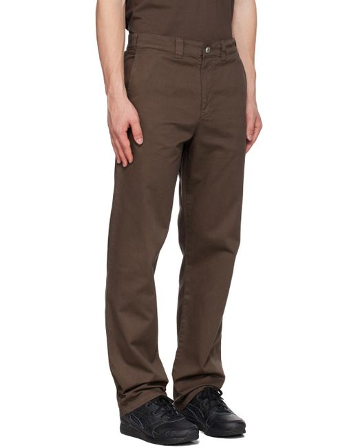 AFFXWRKS Brown Straight-leg Trousers for men