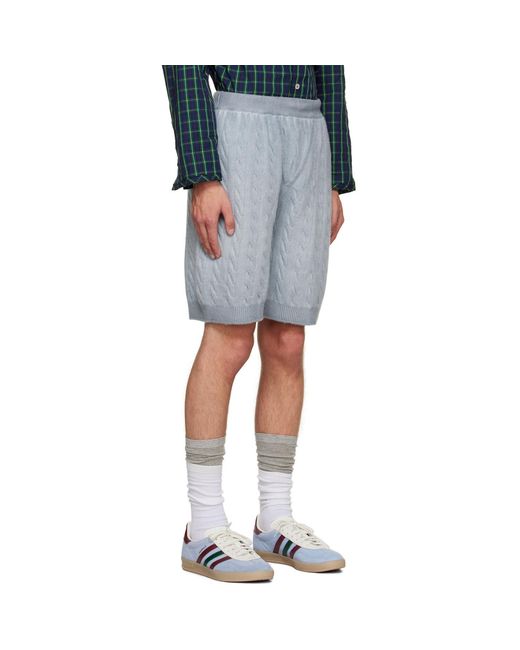 MERYLL ROGGE Blue Drawstring Shorts for men