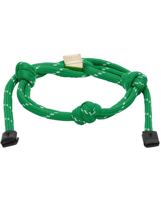 Miu Miu Green Cordnylon Bracelet