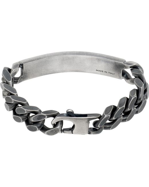 MM6 by Maison Margiela Black Classic Chain Bracelet