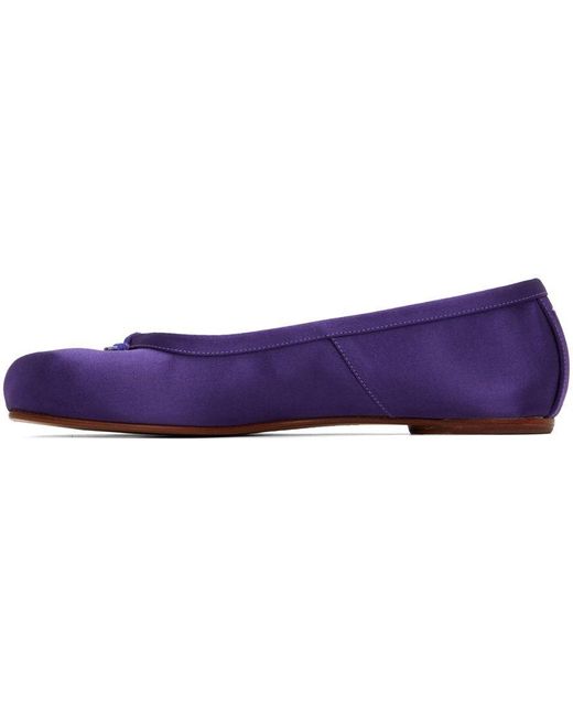 Mauve color shop flats