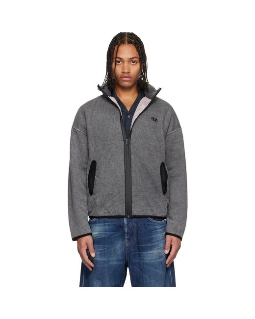 DIESEL Black S-Baty-New Track Jacket for men