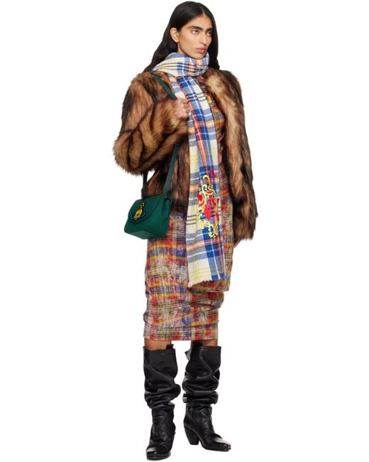 Vivienne Westwood Green Linda Medium Crossbody Bag