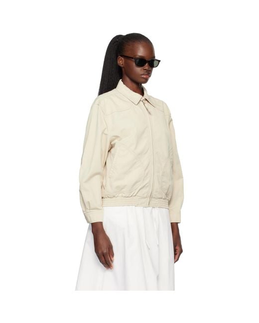 NOTHING WRITTEN Natural Margaret Cotton Cricket Jacket