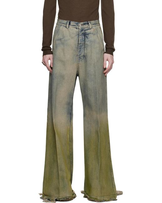 Rick Owens Multicolor Off-white & Yellow Tailored Belas Jeans for men