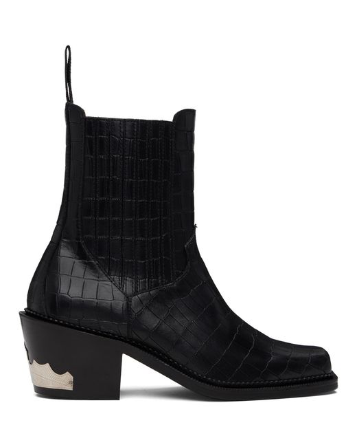 Toga Virilis Black Ssense Exclusive Croc Aj1255 Boots for men