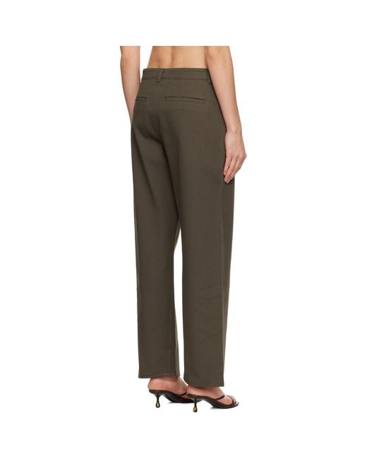 Totême  Black Relaxed Twisted Trousers