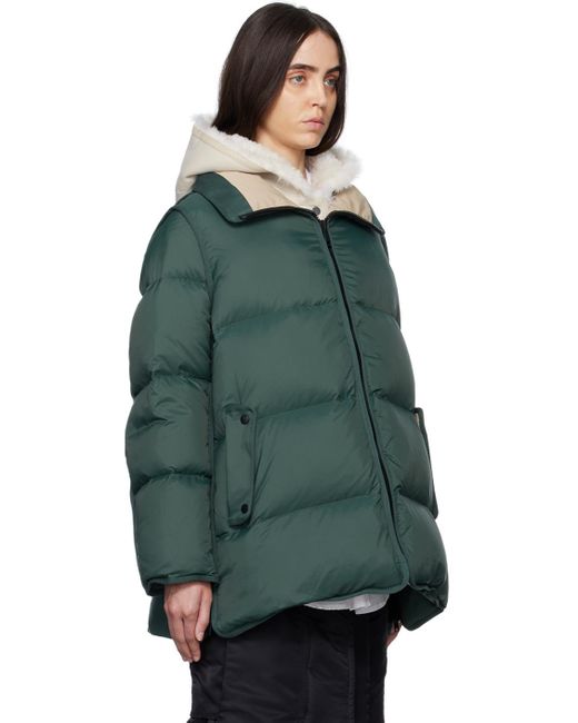 Army by Yves Salomon Green A-line Down Jacket