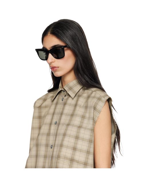 Acne Black Square-Frame Sunglasses