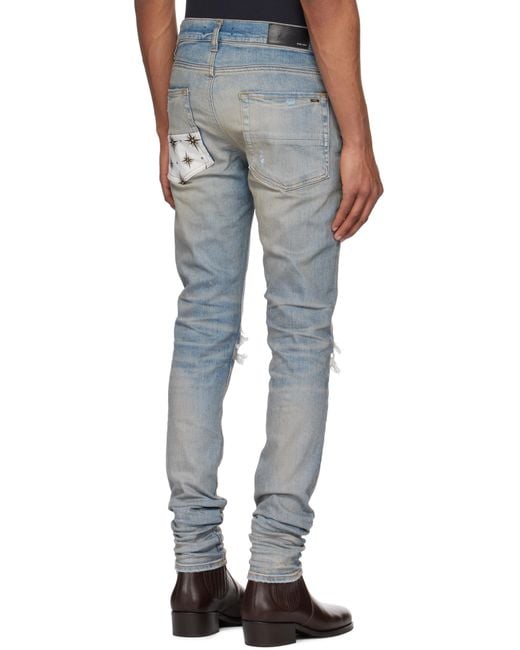 Amiri Blue Micro Stardust Mx1 Jeans for men