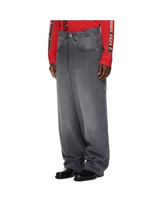 Lu'u Dan Multicolor Kriss Kross Jeans for men