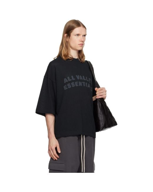Fear Of God Black Merch T-Shirt for men
