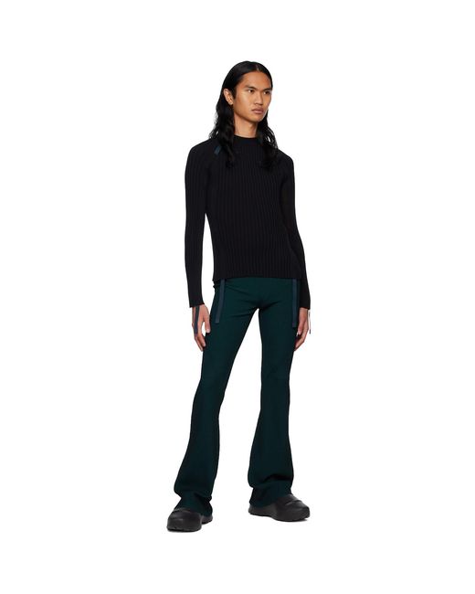 Dion Lee Black Blue Angled Lounge Pants for men