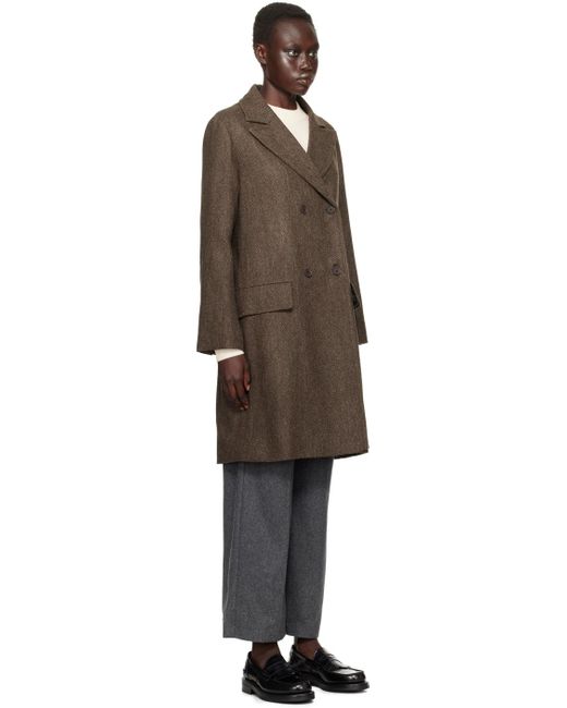 A.P.C. ブラウン Ginny コート Black