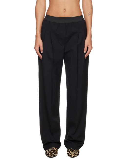 Loulou de Saison Black Niro Elasticated Waistline Trousers