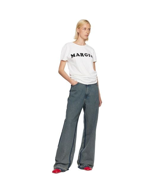 MM6 by Maison Margiela Gray 5-Pocket Jeans